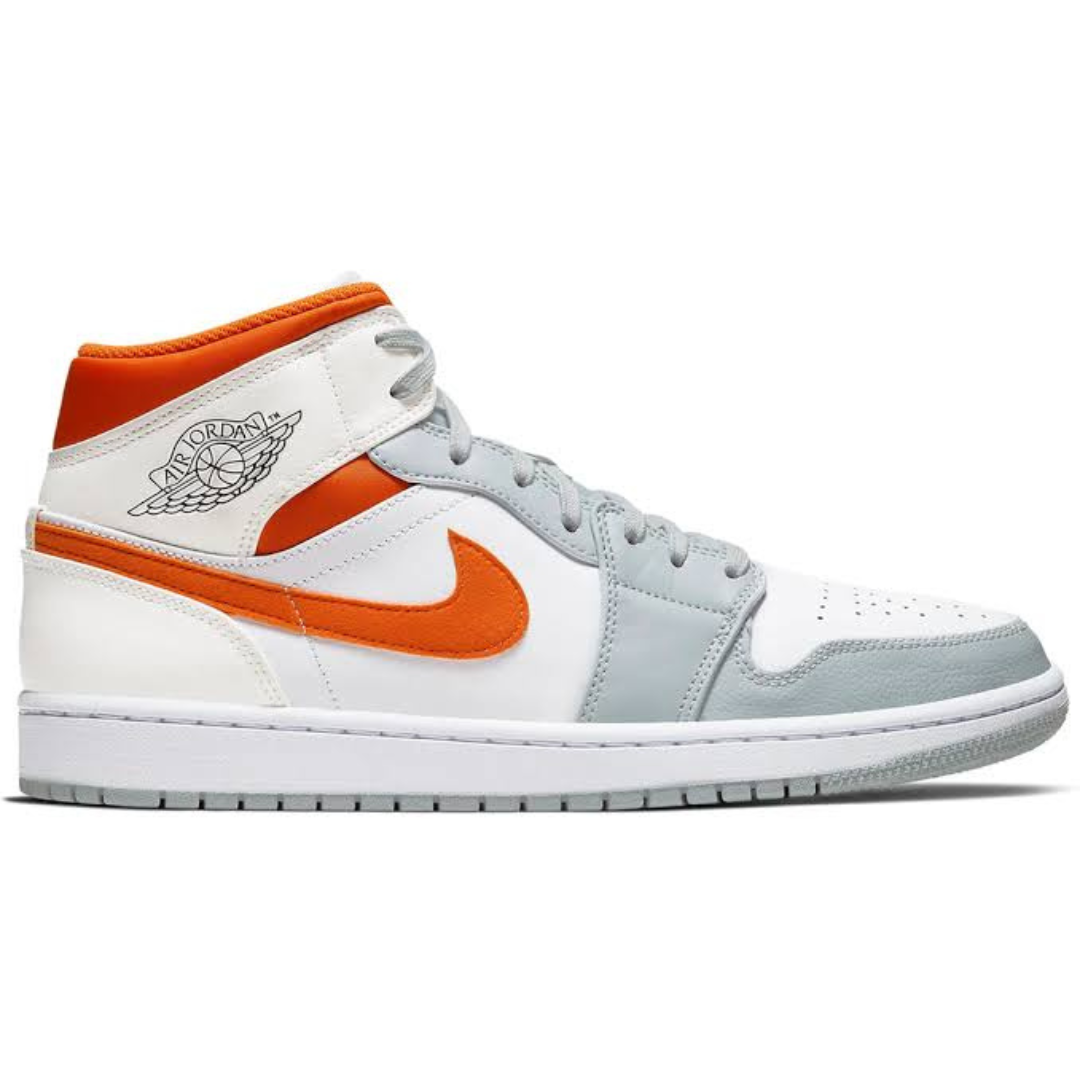 Jordan 1 Mid Starfish Pure Platinum